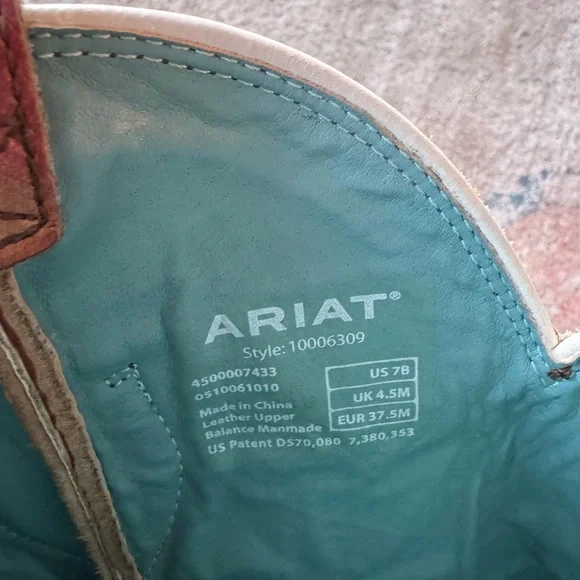 Ariat Red Cowboy Boots - Picture 8 of 10